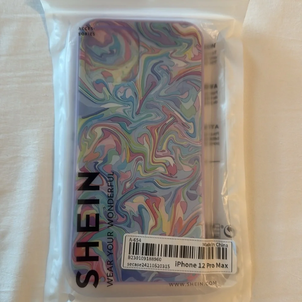 ❤️❤️ 5 SHEIN Multicolor Glitter and Patterned Phone iPhone 12 Pro Max Covers